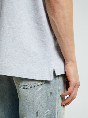 Acne Studios - Logo T-shirt in Pale Grey Melange