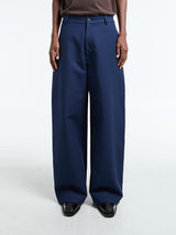 Acne Studios - Satin Trousers in Navy Blue