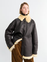 Acne Studios - Jacket in Coffee Brown and Pale Yellow