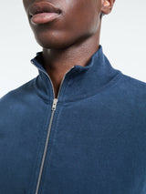 Acne Studios - Zip-up Sweatshirt in Deep Blue