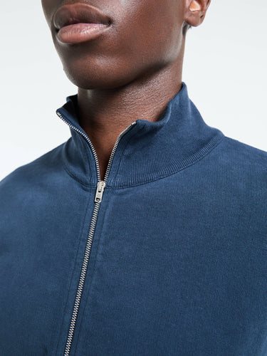 Acne Studios - Zip-up Sweatshirt in Deep Blue
