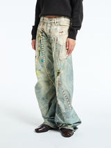 Acne Studios - Jeans in White and Green