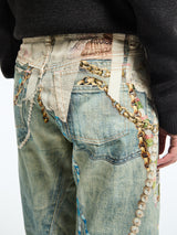 Acne Studios - Jeans in White and Green