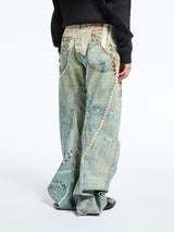 Acne Studios - Jeans in White and Green