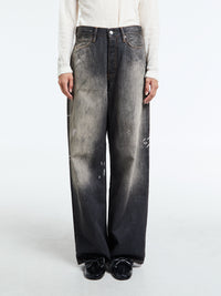 Acne Studios - 1981U Loose Fit Jeans in Black Trafalgar