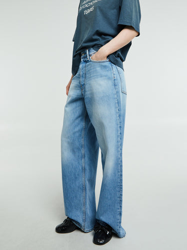 Acne Studios - 1981 U Jeans in Light Blue Vintage