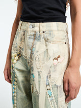 Acne Studios - Jeans in White and Blue Print
