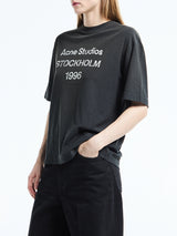 Acne Studios - Relaxed Fit Logo T-Shirt in Faded Black