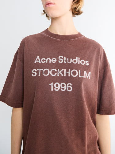 Acne Studios - Relaxed Fit T-Shirt in Chocolate Brown