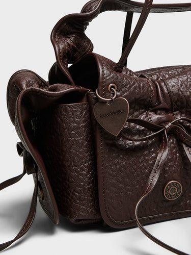 Acne Studios - Multipocket Big Grainy Bag in Chocolate Brown