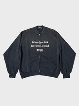 Acne Studios - Zip Sweater Logo in Black