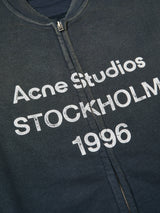 Acne Studios - Zip Sweater Logo in Black