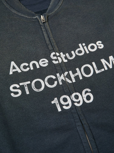 Acne Studios - Zip Sweater Logo in Black