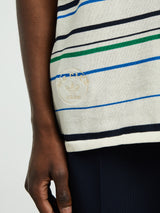 Adidas - Wales Bonner Knit Polo in White/Green