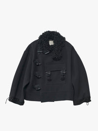 AF Agger - Hainsworth Wool Officer Jacket in Black