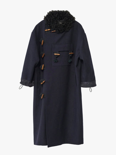 AF Agger - Hainsworth Wool Officer Coat in Navy