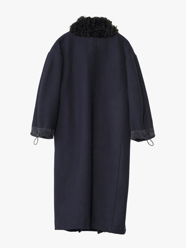 AF Agger - Hainsworth Wool Officer Coat in Navy