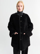 AF Agger - Shearling Coat in Black