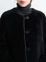 AF Agger - Shearling Coat in Black