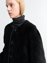 AF Agger - Shearling Coat in Black