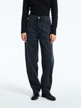 AF Agger - Barrel Jeans in Washed Black