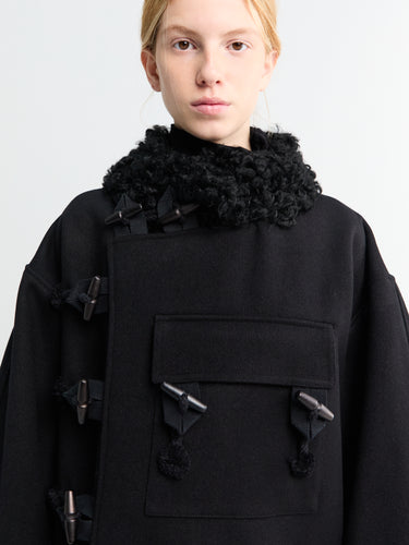 AF Agger - Hainsworth Wool Officer Jacket in Black
