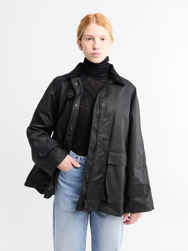 AF Agger - Oilskin Jacket in Black