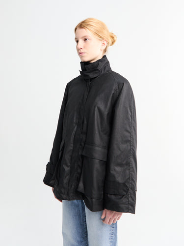 AF Agger - Oilskin Jacket in Black