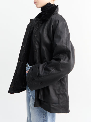 AF Agger - Oilskin Jacket in Black