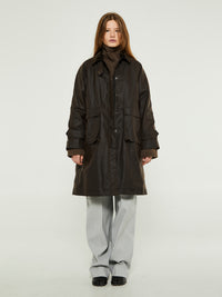 AF Agger - Oilskin Coat in Brown