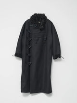 AF Agger - Hainsworth Wool Officer long Coat in Black
