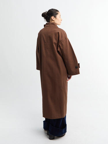 AF Agger - Water Resistant Coat in Dusty Brown
