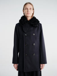 AF Agger - Hainsworth Wool Pea Coat in Navy