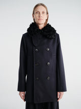 AF Agger - Hainsworth Wool Pea Coat in Navy