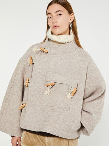 AF Agger - Klippan Boiled Wool Jacket in Beige