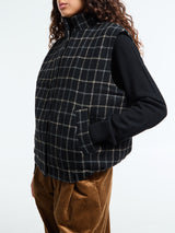 AF Agger - Kjellerup Wool Quilted Vest in Black
