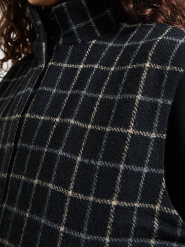 AF Agger - Kjellerup Wool Quilted Vest in Black