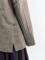 AF Agger - Shetland Wool Oversized Blazer in Brown