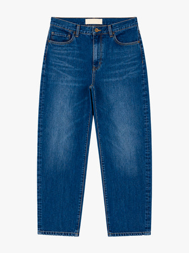 Aiayu - Collin Midwaist Relaxed Jeans in Worn Blue