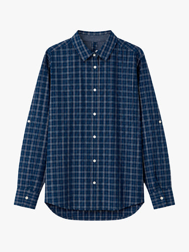 Aiayu - Checkered Shirt in Mix Navy
