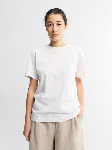 Aiayu - Classic Circular Tee in White