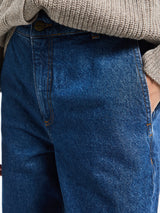 Aiayu - Carlo Midwaist Wide Jeans in Mid Blue