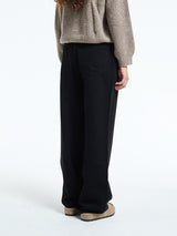 Aiayu - Carlo Midwaist Wide Jeans in Black Tea