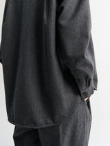 Aiayu - Lynette Shirt Fine Wool in Dark Grey