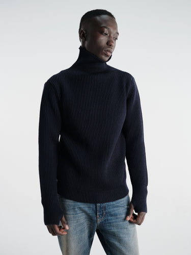 Andersen-Andersen - Navy Turtleneck in Navy