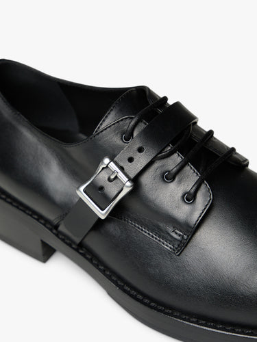 Ann Demeulemeester - Rafan Derby With Buckle Nappa Calf Skin in Black