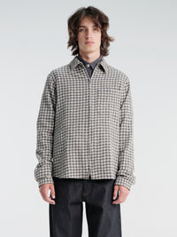 Another Aspect - Another Overshirt 1.0 Japan in Blue and Ecru Check
