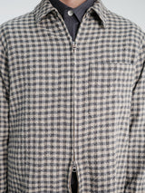 Another Aspect - Another Overshirt 1.0 Japan in Blue and Ecru Check