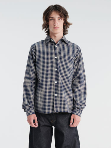 Another Aspect - Another Shirt 4.0 Japan in Blue and White Check
