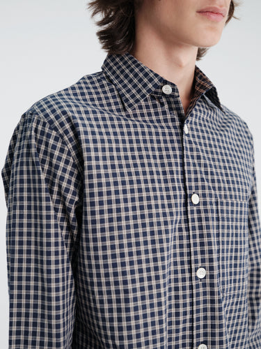 Another Aspect - Another Shirt 4.0 Japan in Blue and White Check